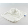 Doudou plat carré lapin blanc SUCRE D'ORGE