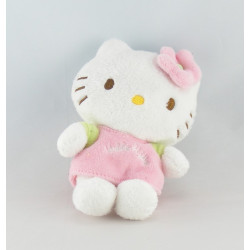 Doudou chat HELLO KITTY rose fleurs SANRIO LICENSE 