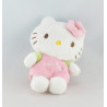 Doudou chat HELLO KITTY rose fleurs SANRIO LICENSE 