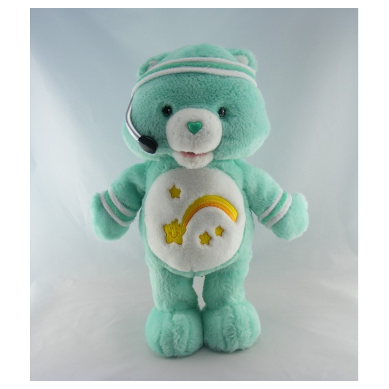 Peluche Bisounours Chante et Danse Grostaquin vert étoile filante CARE BEARS