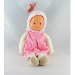 Doudou poupée bébé Mademoiselle rose COROLLE