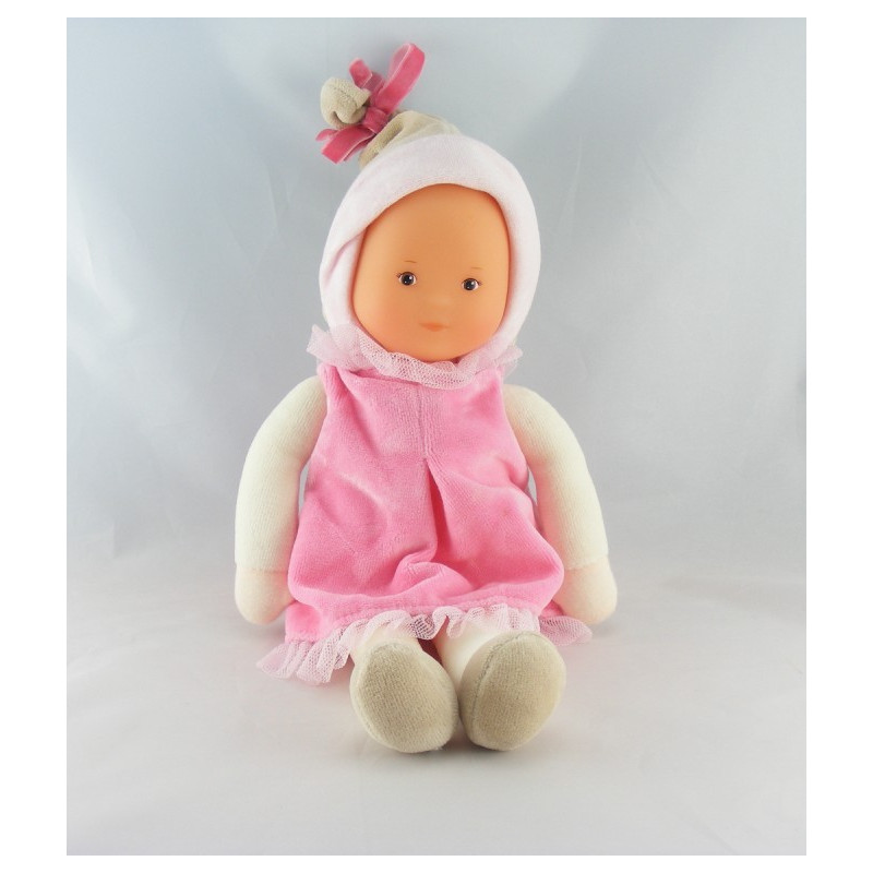 Doudou poupée bébé Mademoiselle rose COROLLE