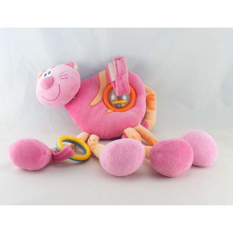 Doudou eveil éléphant bleu hochet KIABI