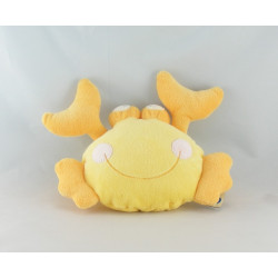 Doudou plat Crabe jaune pieuvre brodée MOTS D'ENFANTS