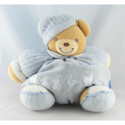 Doudou patapouf ours bleu blue laine enfant KALOO