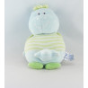 Doudou Hippopotame bleu rayé vert étoile P'TIT DODO