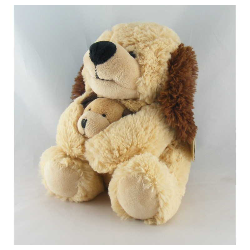 Doudou chien beige marron NICOTOY