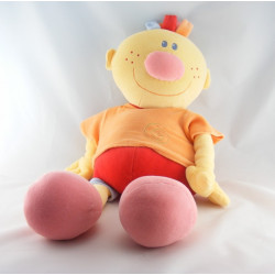 Doudou Billy et Babette rouge orange NATTOU