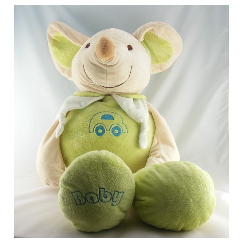 Doudou souris verte voiture BABY PLAYKIDS