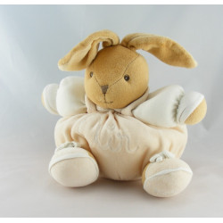 Doudou lapin blanc soleil beige KALOO ECOLOGIQUE