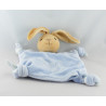 Doudou plat noeud ours endormi bleu enfants KALOO