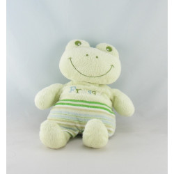 Doudou plat grenouille verte TAPE A L'OEIL