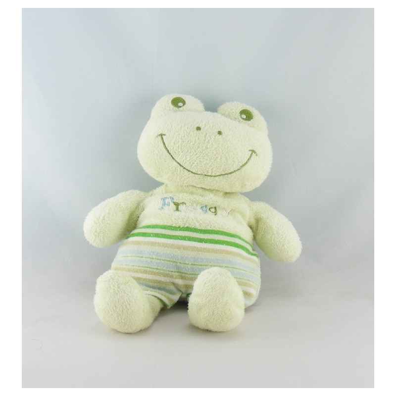 Doudou plat grenouille verte TAPE A L'OEIL