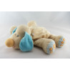 Doudou plat chien Bo beige bleu NATTOU 