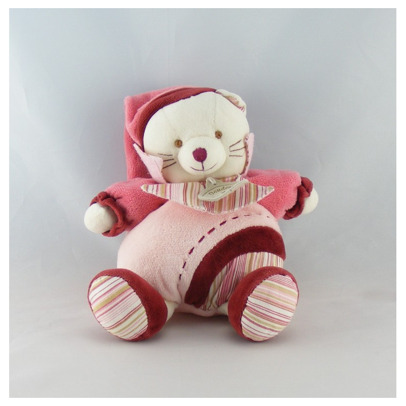doudou et compagnie chat rose