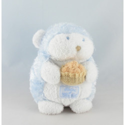 Doudou hérisson bleu cravate TARTINE ET CHOCOLAT 