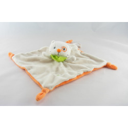 Doudou plat chat cocard beige orange KITCHOUN KIABI