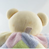 Doudou ours boule rose jaune bleu vert TAKINOU