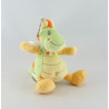 Mini Doudou dragon vert jaune NICOTOY