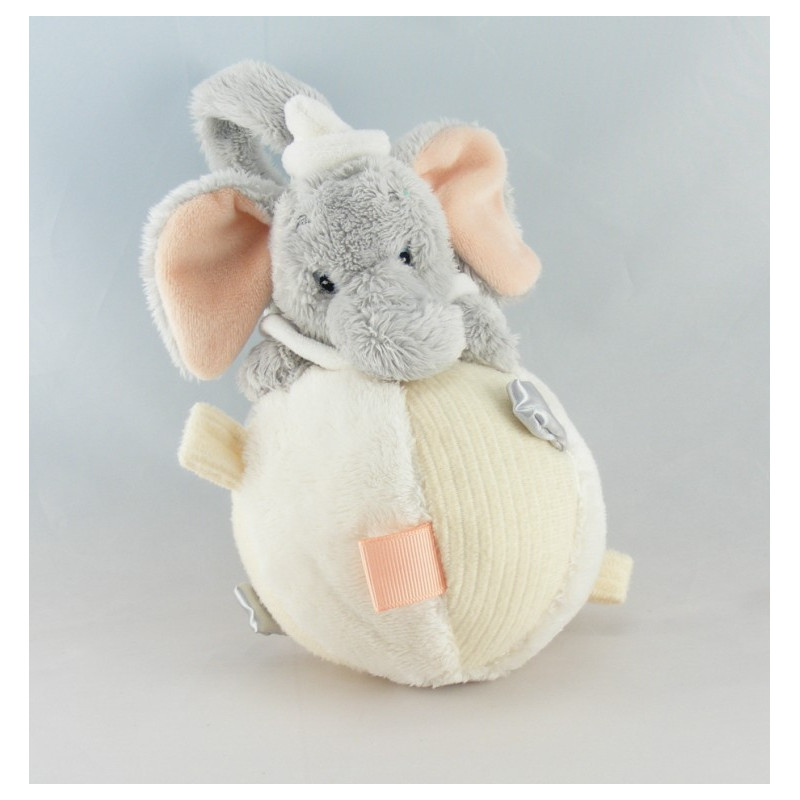 Doudou éléphant gris Dumbo NICOTOY