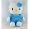 Doudou chat HELLO KITTY bleu rose coeur SANRIO LICENSE 