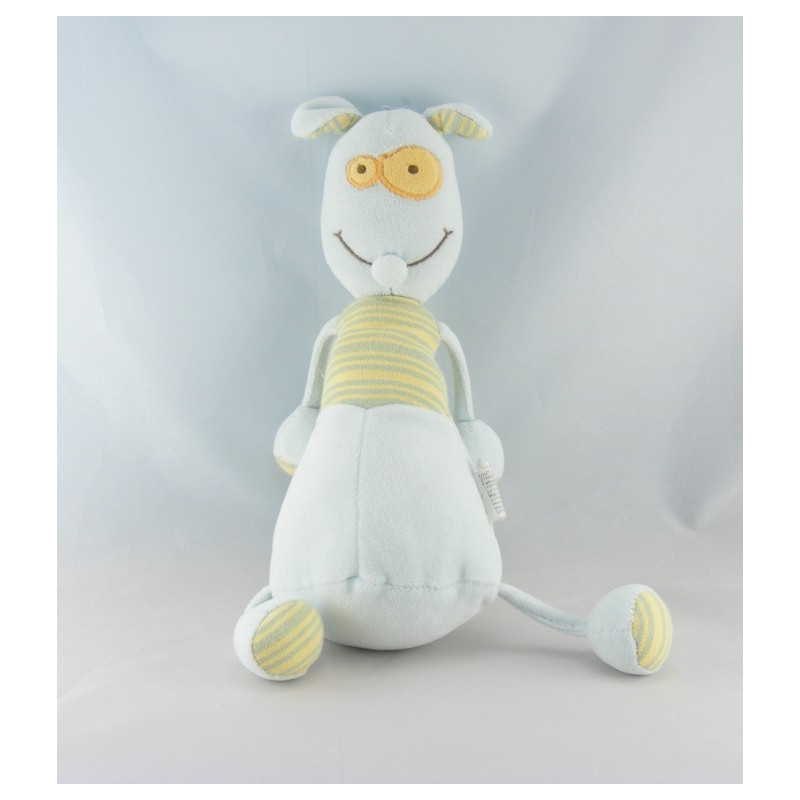 Doudou souris chien gris rose ZIGOLO TOUT COMPTE FAIT 