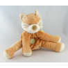 Doudou chat renard beige tortue brodé BENGY