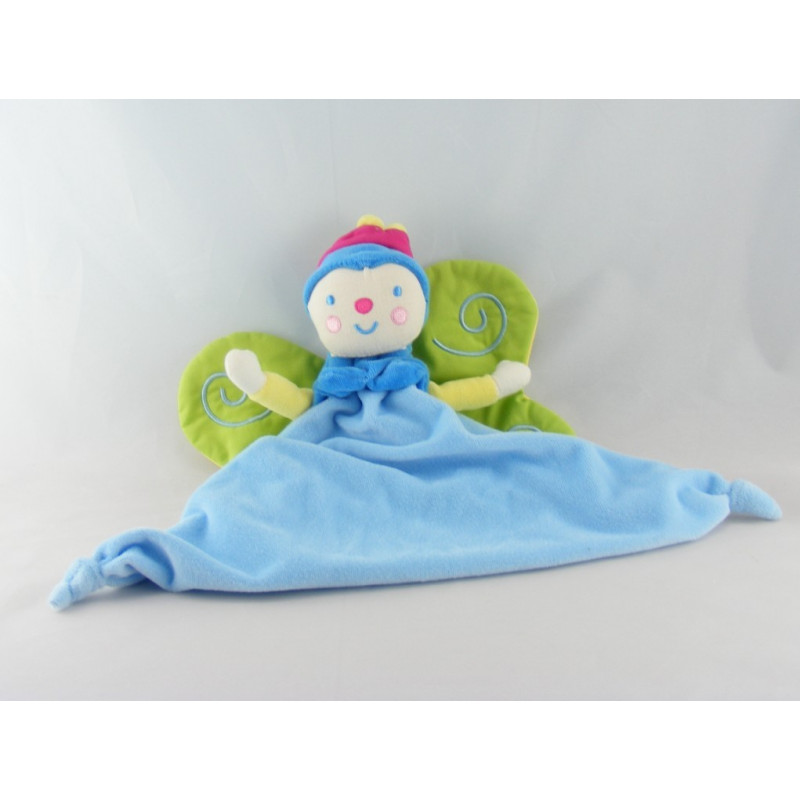 Doudou fée papillon bleu KATHERINE ROUMANOFF