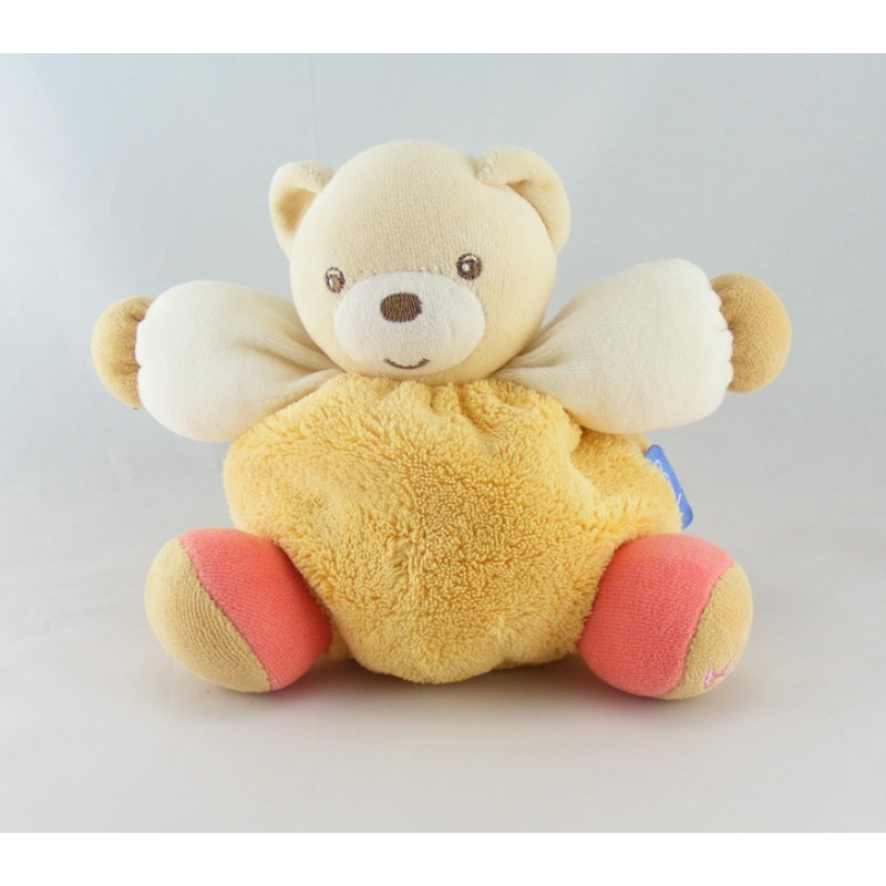Doudou ours boule orange KALOO