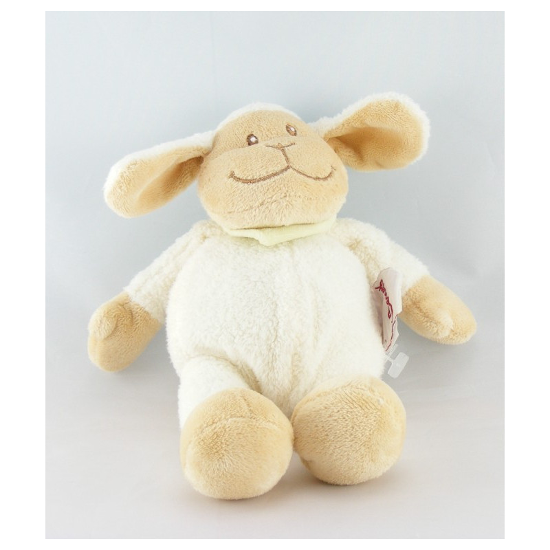 Doudou mouton agneau blanc beige BENGY