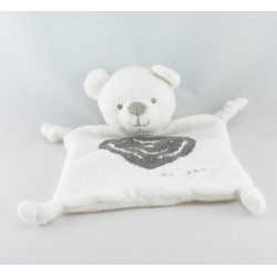 Doudou plat ours blanc IKKS