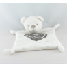 Doudou plat ours blanc IKKS