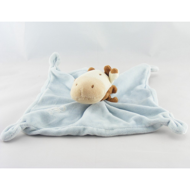 Doudou plat Lapin rose OBAIBI