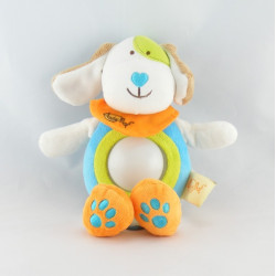 Doudou veilleuse chien bleu vert orange BABY NAT