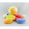 Doudou ours vert rose bleu BABYSUN 