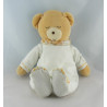 Doudou ours pyjama blanc coeur rose KALOO
