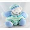 Doudou ours patapouf bleu avec béret Lagoon KALOO