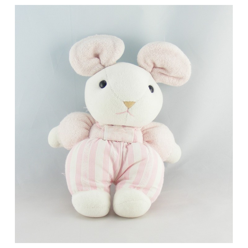 Doudou souris rayé rose TARTINE ET CHOCOLAT