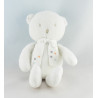 Doudou ours blanc noeud rose SERGENT MAJOR