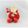 Doudou lutin fille pomme rouge DOUDOU ET COMPAGNIE