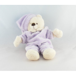 Doudou ours mauve grelot CMP