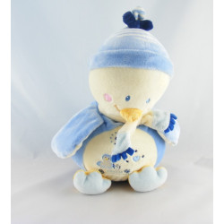 Doudou pingouin bleu blanc Youpik NICOTOY