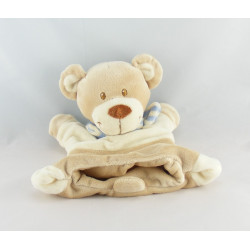 Doudou semi plat ours beige ecru POMMETTE