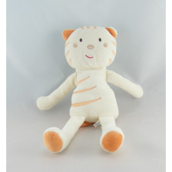 Doudou chat orange nez rouge SUCRE D'ORGE