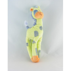 Doudou semi plat dentition girafe vache beige TIGEX