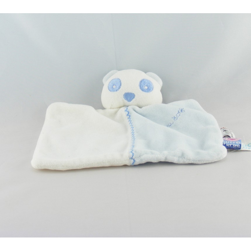 Doudou hochet Lapin bleu Sucre d'Orge