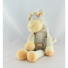 Doudou girafe jaune orange verte AMTOYS