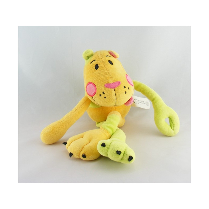 Doudou plat vache gris bleu AUCHAN