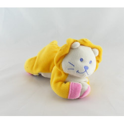 Doudou hochet lion rouge couché BEBE CONFORT