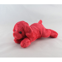 Doudou chiot chien rouge couché MAX ET SAX